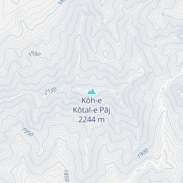 Map of Kōh-e Kōtal-e Pāj