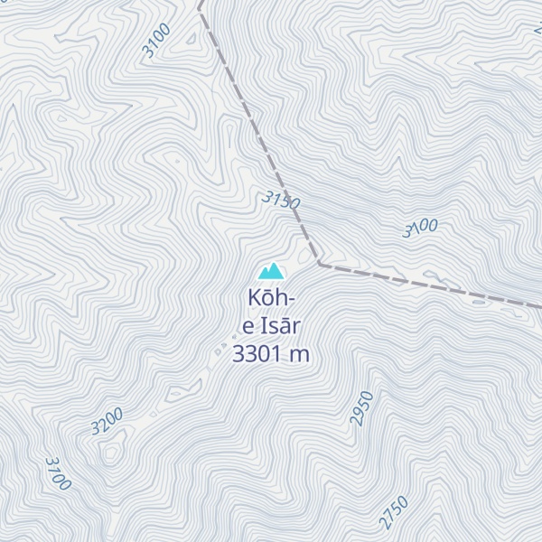 Map of Kōh-e Isār
