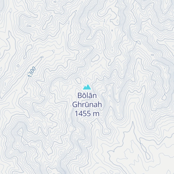 Map of Bōlān Ghrūnah