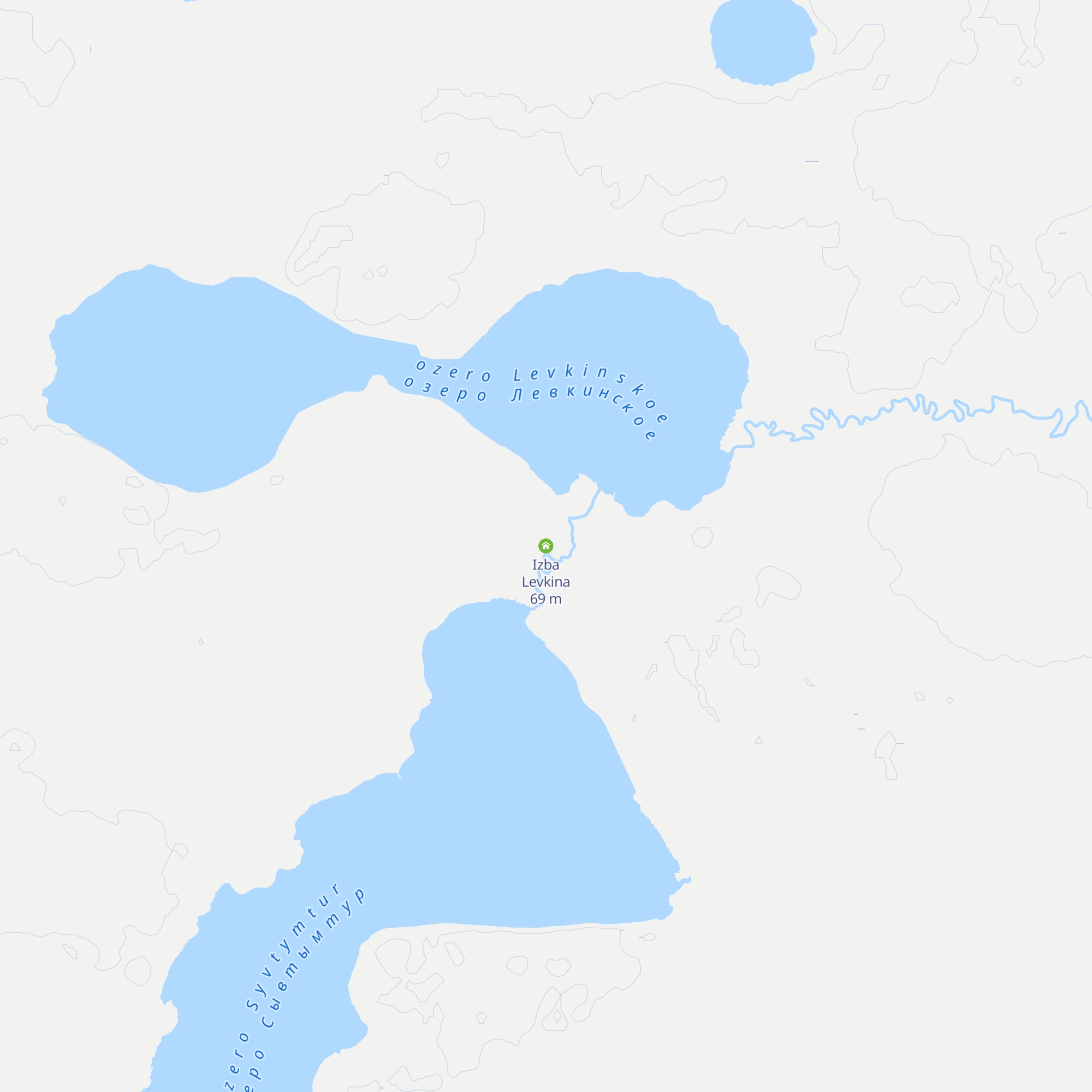 Izba Levkina map