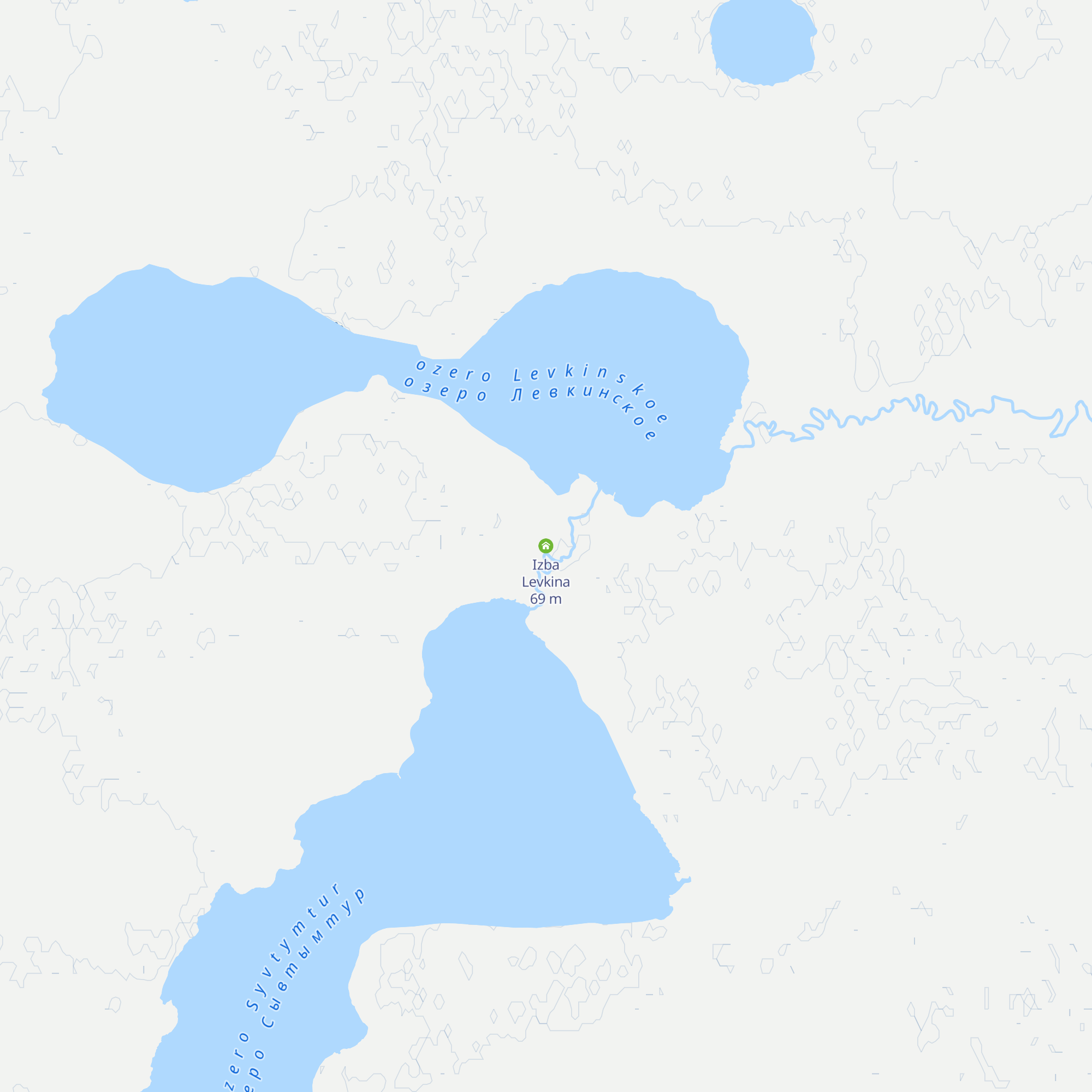 Izba Levkina map