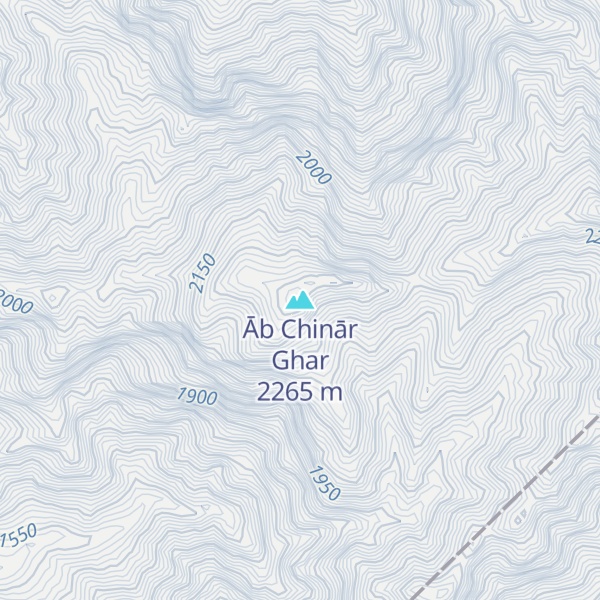 Map of Āb Chinār Ghar