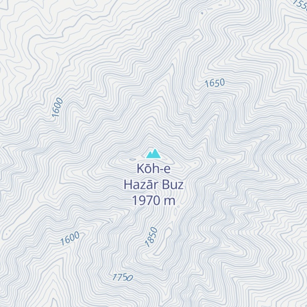 Map of Kōh-e Hazār Buz