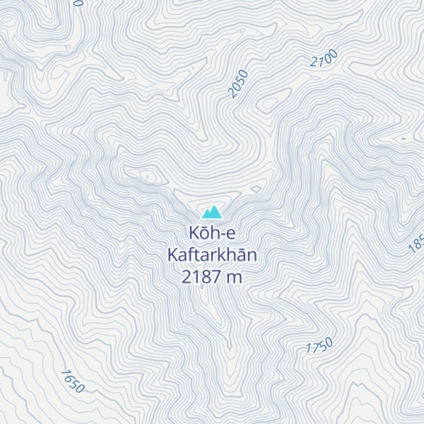 Map of Kōh-e Kaftarkhān