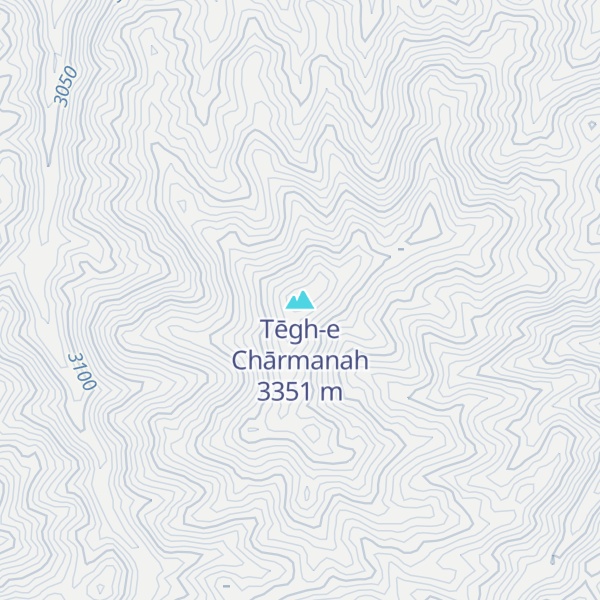 Map of Tēgh-e Chārmanah