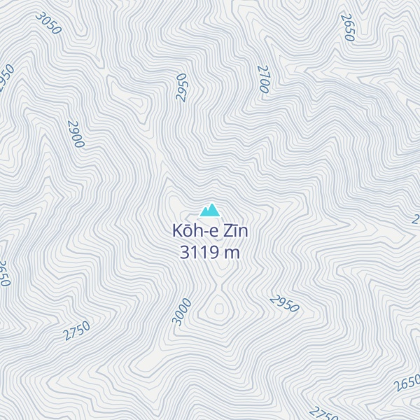 Map of Kōh-e Zīn