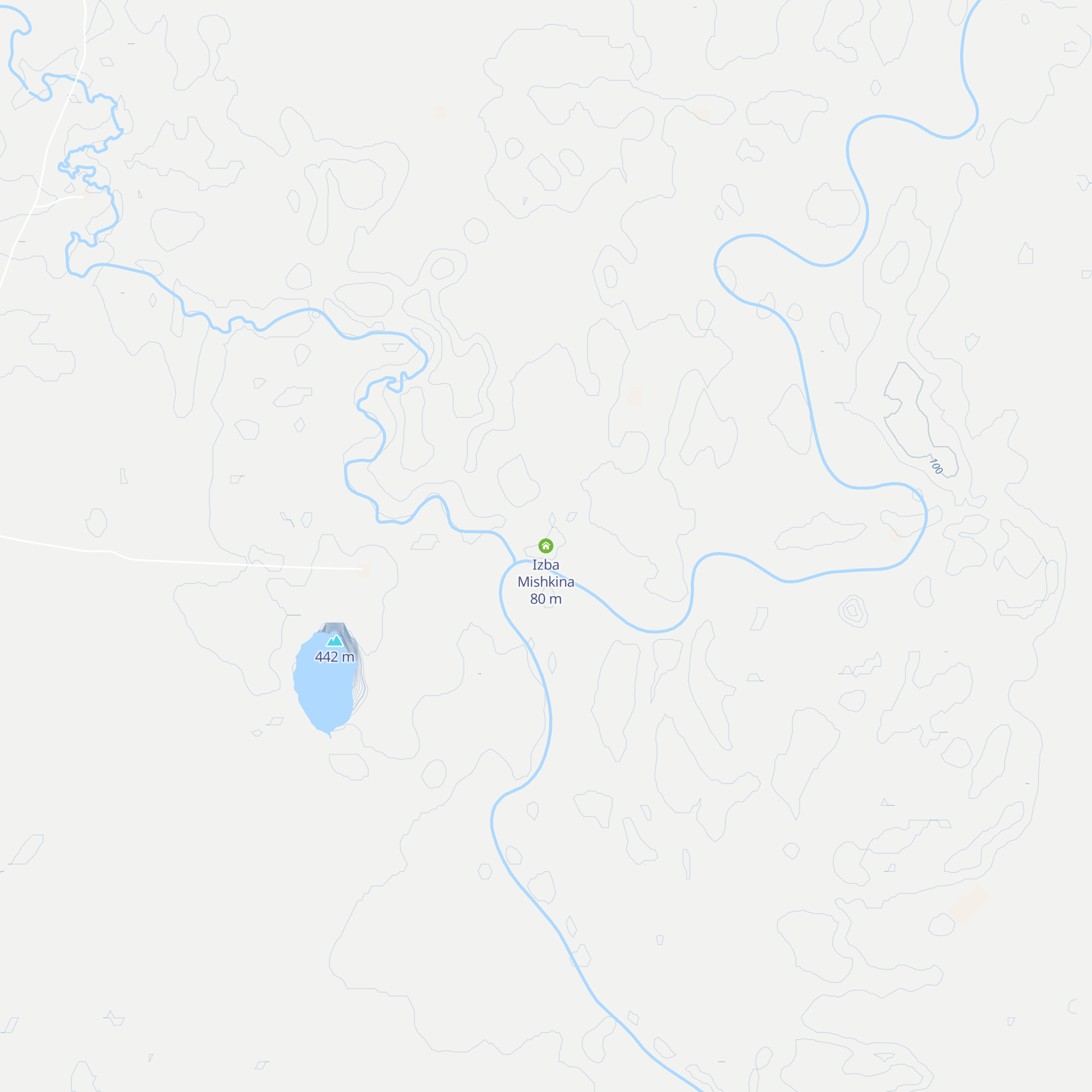 Izba Mishkina map
