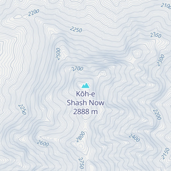 Map of Kōh-e Shash Now