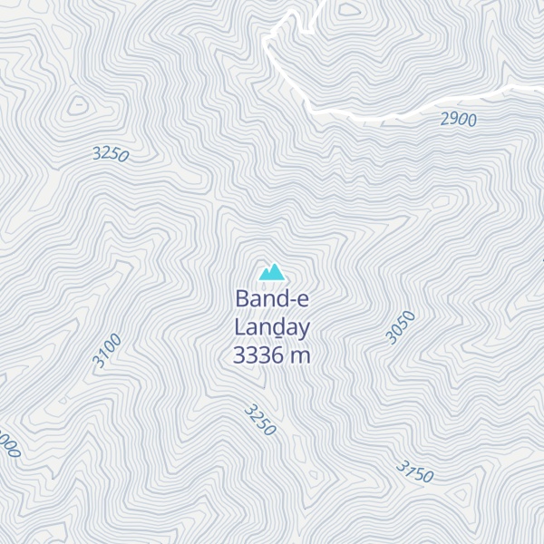 Map of Band-e Lanḏay