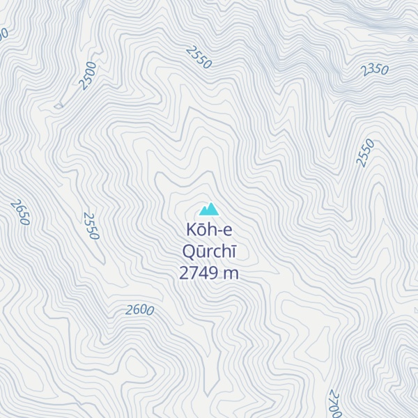 Map of Kōh-e Qūrchī
