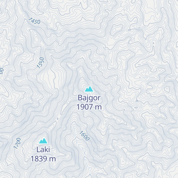 Map of Bajgor