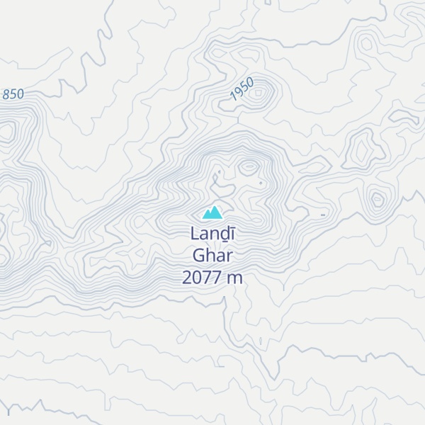 Map of Lanḏī Ghar