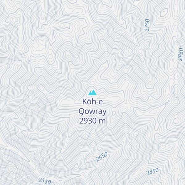 Map of Kōh-e Qowray
