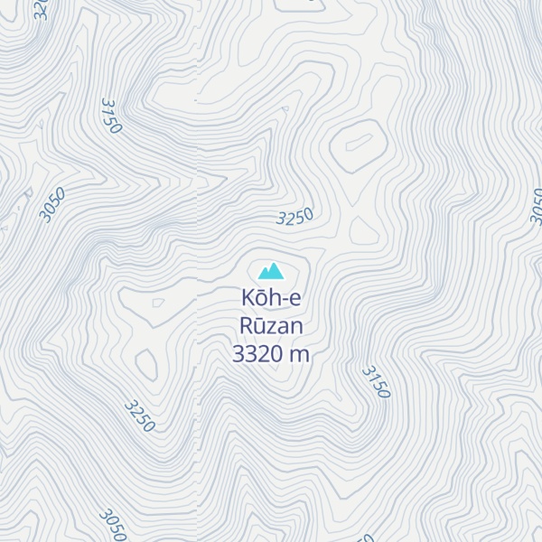 Map of Kōh-e Rūzan
