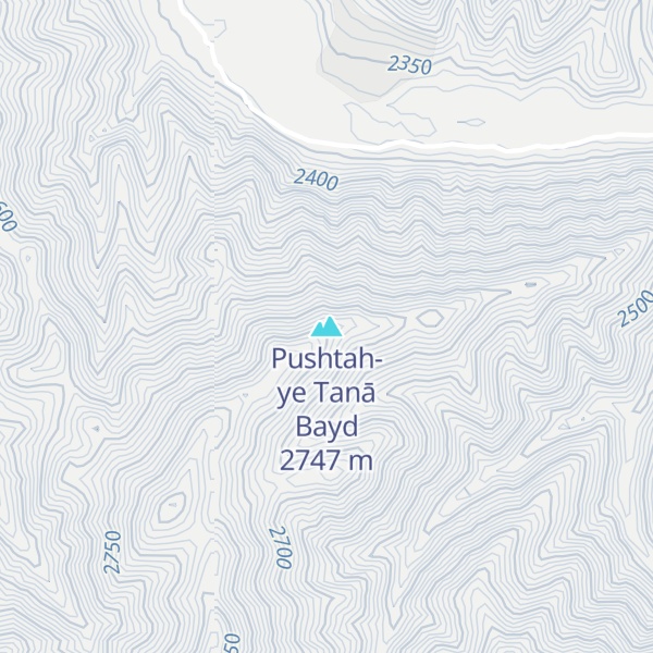 Map of Pushtah-ye Tanā Bayd