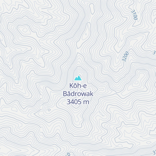 Map of Kōh-e Bādrowak