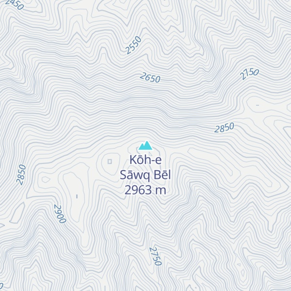 Map of Kōh-e Sāwq Bēl