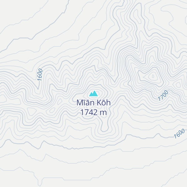 Map of Mīān Kōh