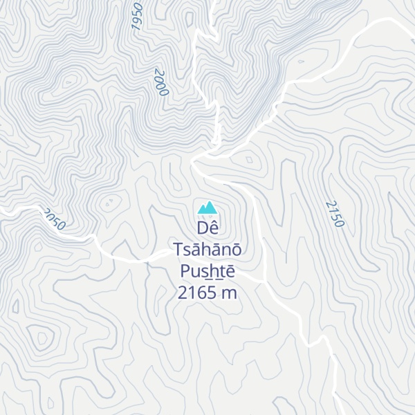 Map of Dê Tsāhānō Pus̲h̲tē