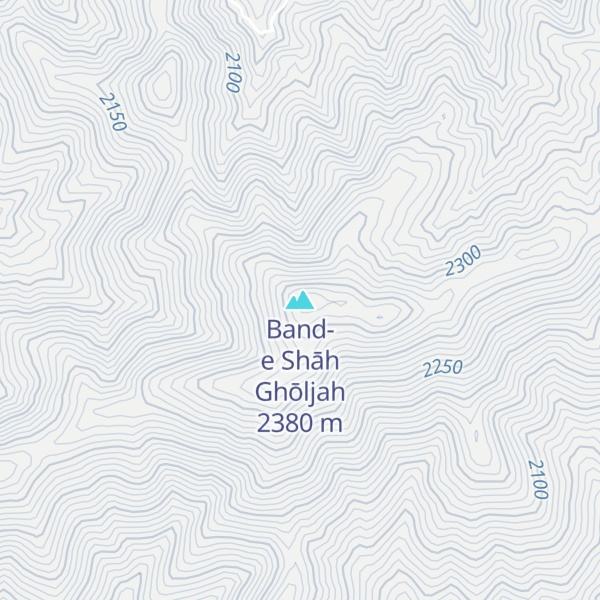 Map of Band-e Shāh Ghōljah