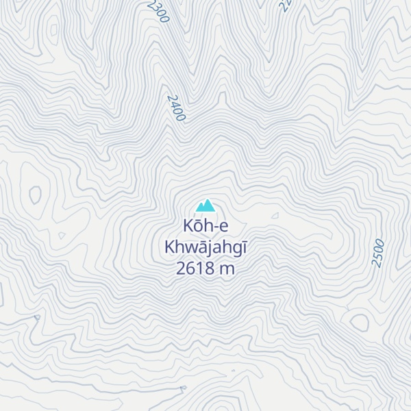 Map of Kōh-e Khwājahgī