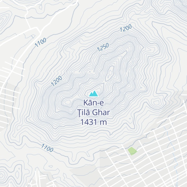 Map of Kān-e Ţilā Ghar