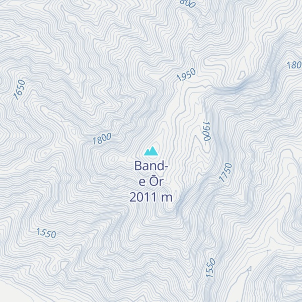 Map of Band-e Ōr
