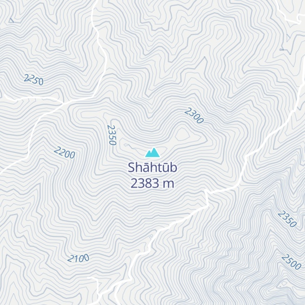 Map of Shāhtūb