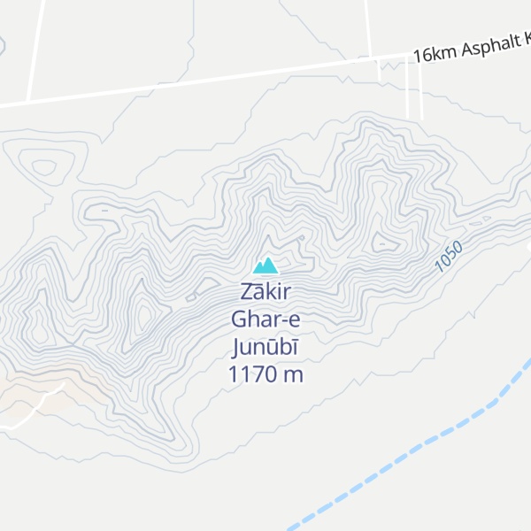 Map of Z̄ākir Ghar-e Junūbī