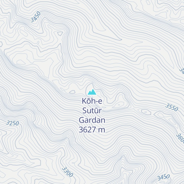 Map of Kōh-e Sutūr Gardan