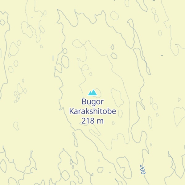 Map of Bugor Karakshitobe