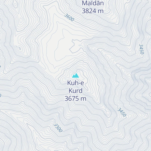 Map of Kuh-e Kurd