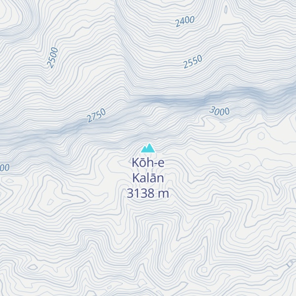 Map of Kōh-e Kalān