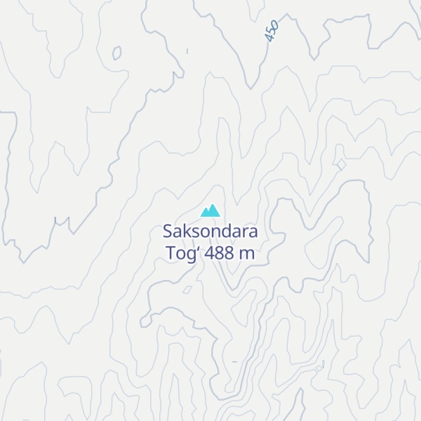 Map of Saksondara Tog‘