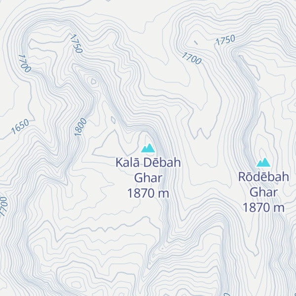 Map of Kalā Dēbah Ghar