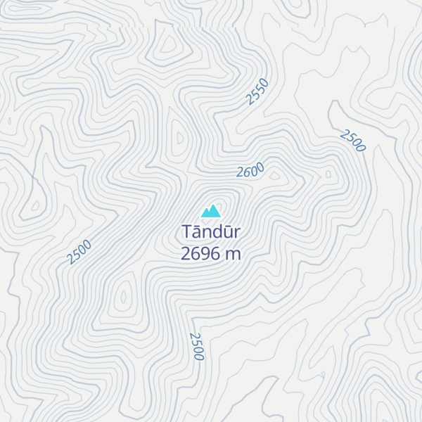 Map of Tāndūr