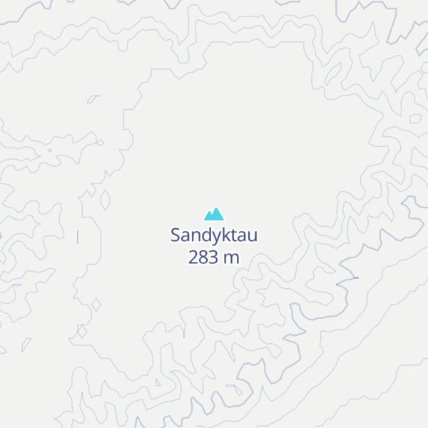 Map of Sandyktau