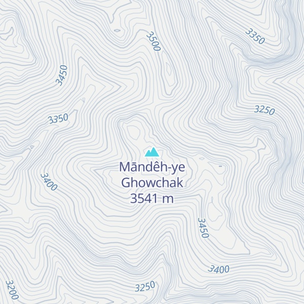 Map of Māndêh-ye Ghowchak