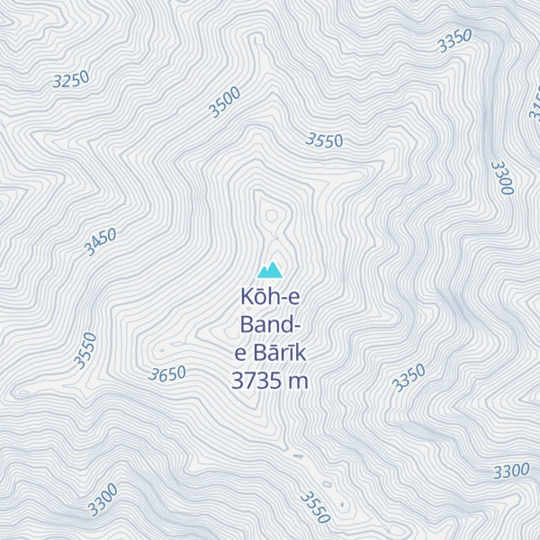 Map of Kōh-e Band-e Bārīk