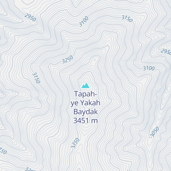 Map of Tapah-ye Yakah Baydak