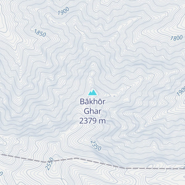 Map of Bākhōr Ghar