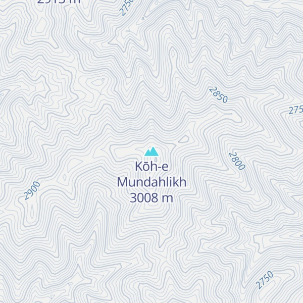 Map of Kōh-e Mundahlikh