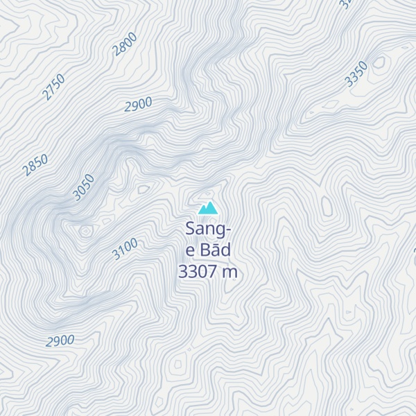 Map of Sang-e Bād