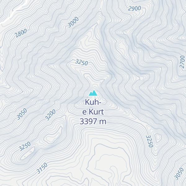 Map of Kuh-e Kurt