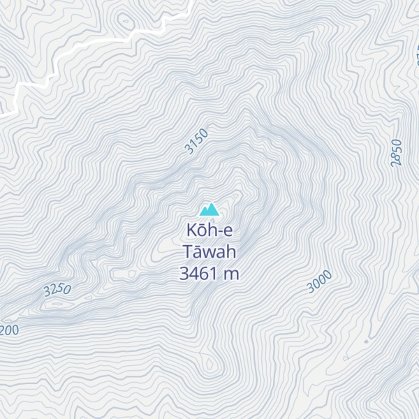 Map of Kōh-e Tāwah