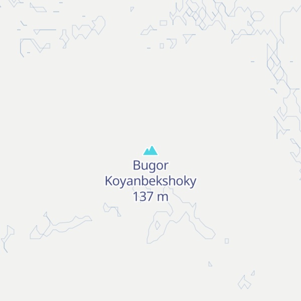Map of Bugor Koyanbekshoky