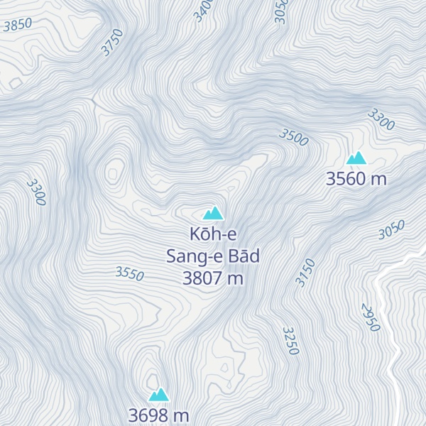 Map of Kōh-e Sang-e Bād