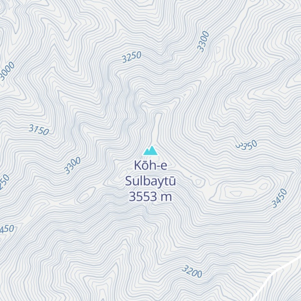 Map of Kōh-e Sulbaytū