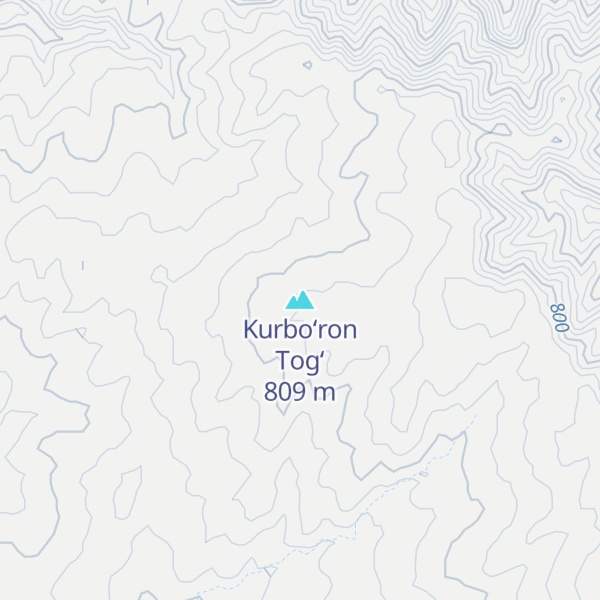 Map of Kurbo‘ron Tog‘