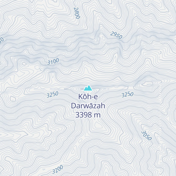 Map of Kōh-e Darwāzah